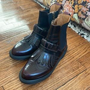 Dr. Martens Burgundy Tina Style Boots